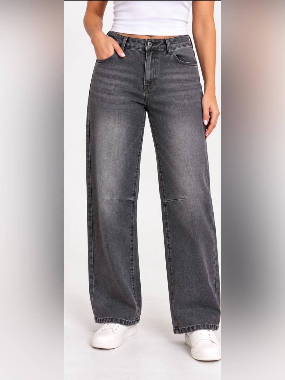 Standard Surplus Relaxed Rancher Jeans in Washed Charcoal Gray Size 10x31in